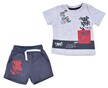 Sportowy komplet niemowlęcy T-SHIRT spodenki - Szary (1)