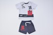 Sportowy komplet niemowlęcy T-SHIRT spodenki - Szary (2)