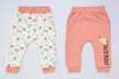 Spodnie bawełniane dresowe niemowlęce 2-pack zestaw (2)