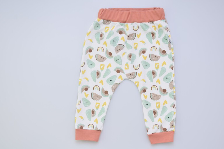 Spodnie bawełniane dresowe niemowlęce 2-pack zestaw (4)