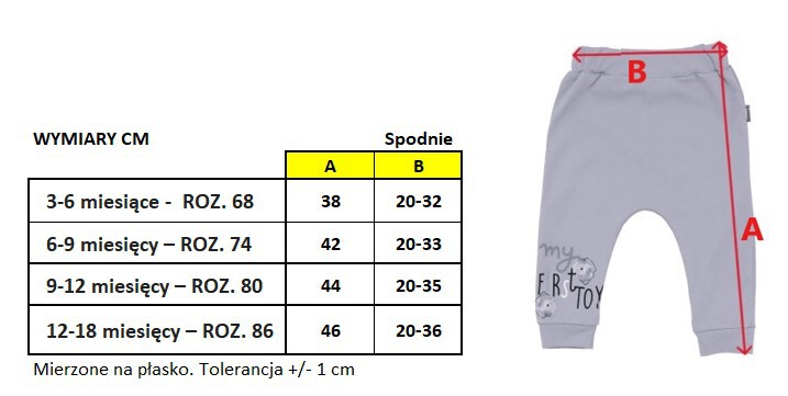Spodnie bawełniane dresowe niemowlęce 2-pack zestaw (5)
