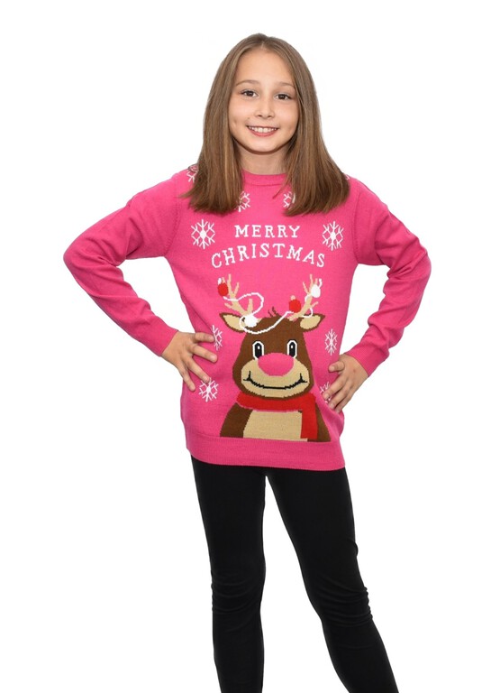 Dziecięcy sweter świąteczny renifer Merry Christmas (3)