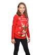 Czerwony dziecięcy sweter świąteczny renifer Merry Christmas (2)