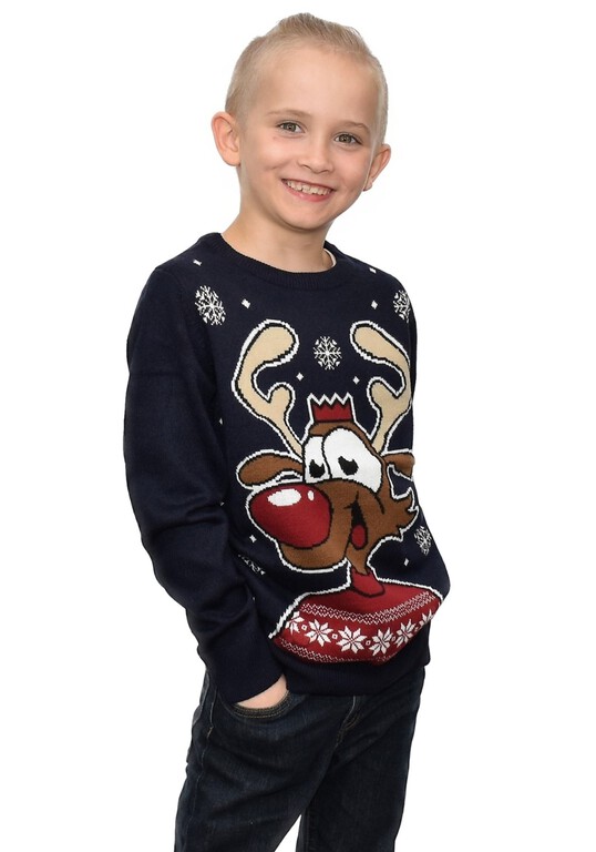 Świecący sweter świąteczny dla dziecka LEDY światełka (3)