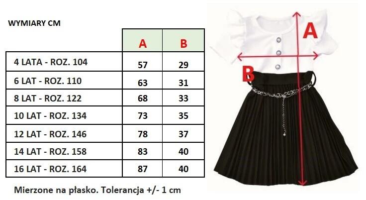 Elegancka dziewczęca rozkloszowana plisowana różowa  (6)