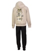 Dres chłopięcy beżowa bluza i czarne spodnie good things coming (3)