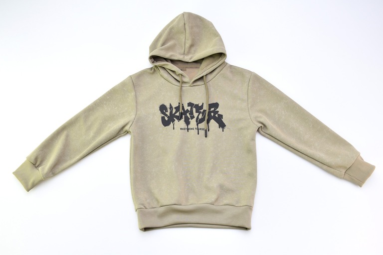 Dres chłopięcy skater oliwkowy komplet z kapturem bluza spodnie do szkoły (4)