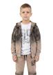 Dres Chłopięcy 3-Częściowy Beżowy – Bluza, Spodnie, Koszulka (2)