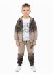 Dres Chłopięcy 3-Częściowy Beżowy – Bluza, Spodnie, Koszulka (4)